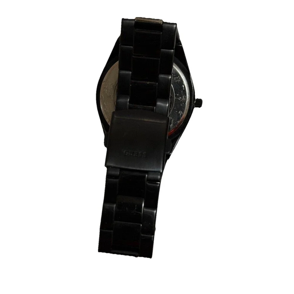 Guess Watch Womens Crystal Accents Stainless‎ Steel Black